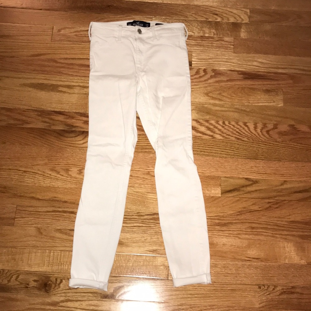 Hollister White High Rise Jeggings